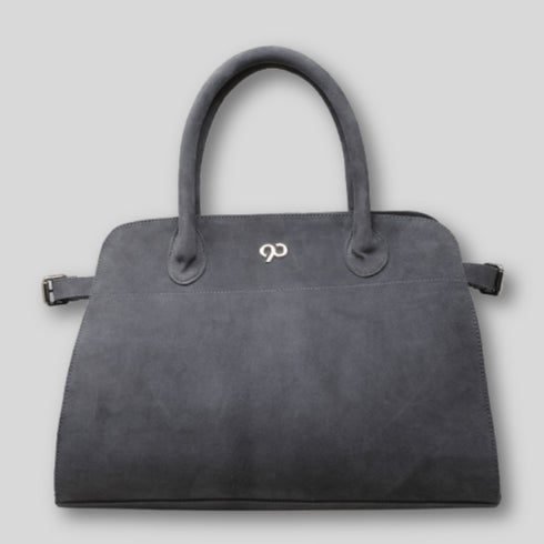 90 Feet Sarah Fossil Grey Genuine Leather Tote